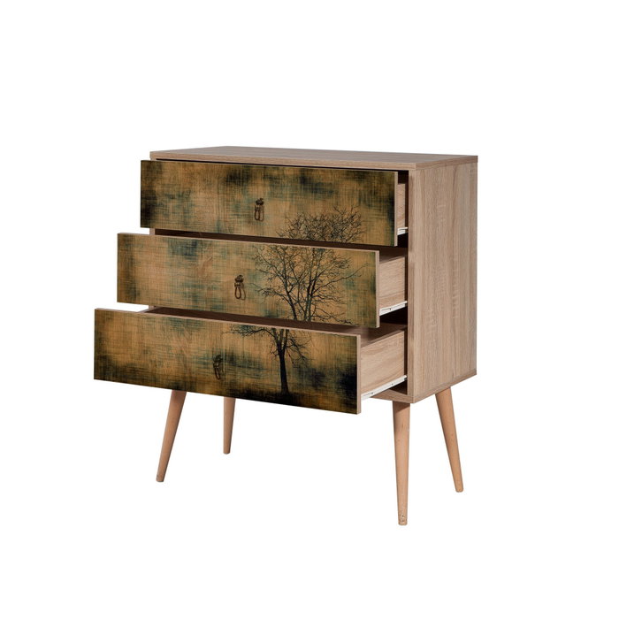 Hanah Home Cómoda Trio - 729 Roble Sonoma